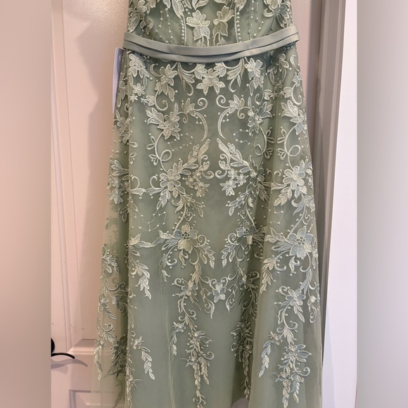 Azazie Sanna in Dusty Green Wedding Guest Mother of the Bride Dress - Picture 4 of 8